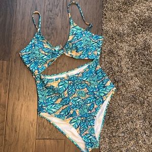 Cupshe monokini cut out bathing suit